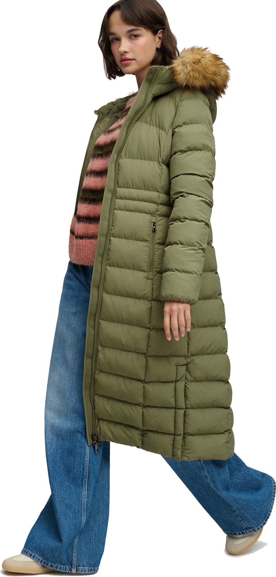 Superdry & Co Fuji Дамско яке Зелено/Каки XL Фигура 5