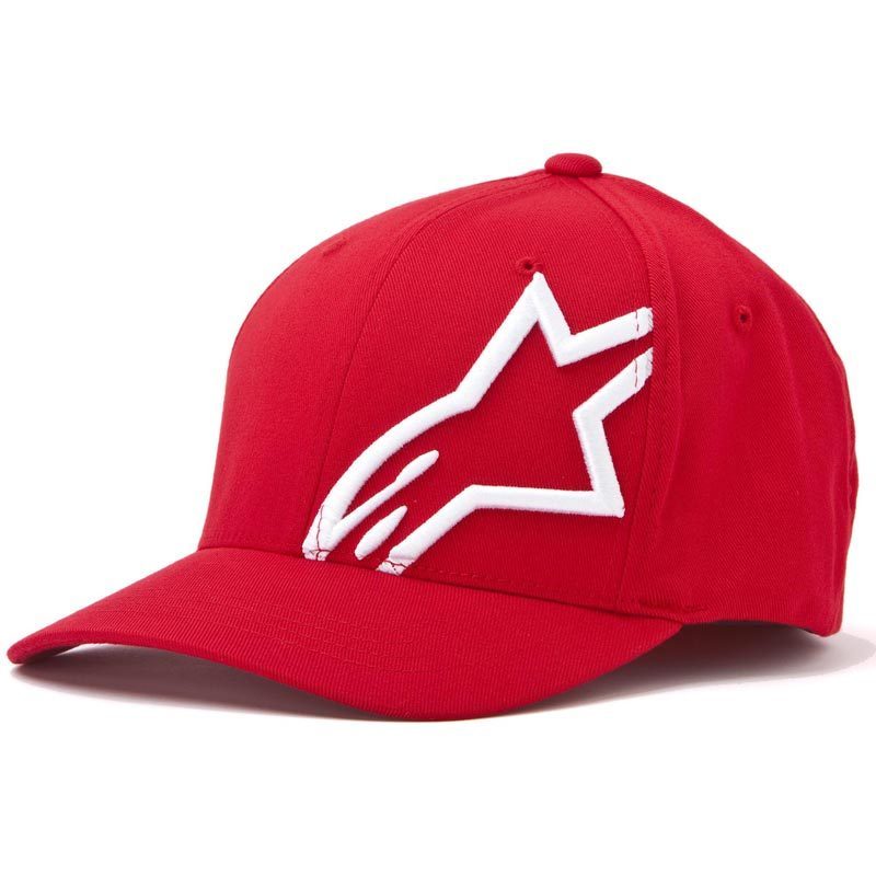 Alpinestars Corp Shift 2 Flexfit Cap Roșu/Alb S/M Figura 1