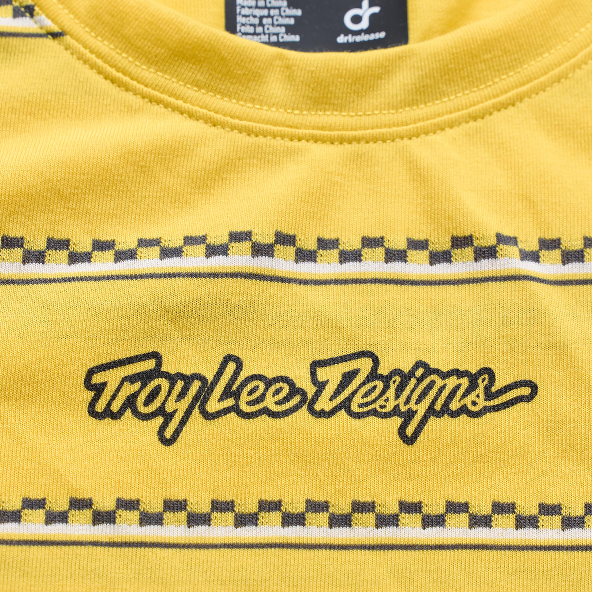 Troy Lee Designs Lilium Ride Checked Out Maillot de vélo à manches courtes pour dames jaune L Figure 3