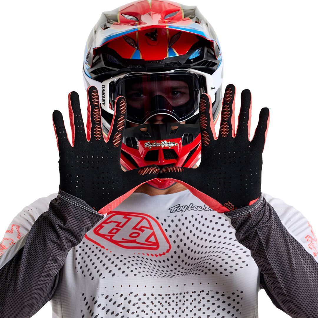 Troy Lee Designs Air Mono Motocross Handschuhe rot L Abbildung 5