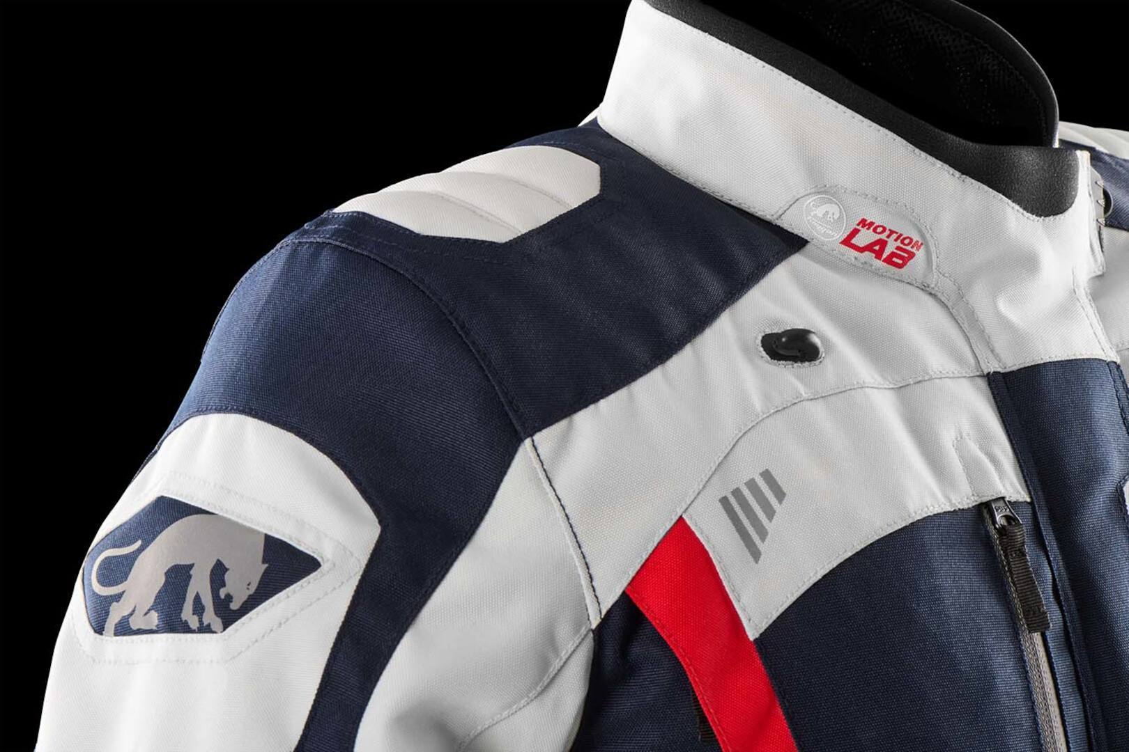 Furygan Apalaches Evo Ladies Motorcycle Textile Jacket blue/white/red 4XL Figure 8