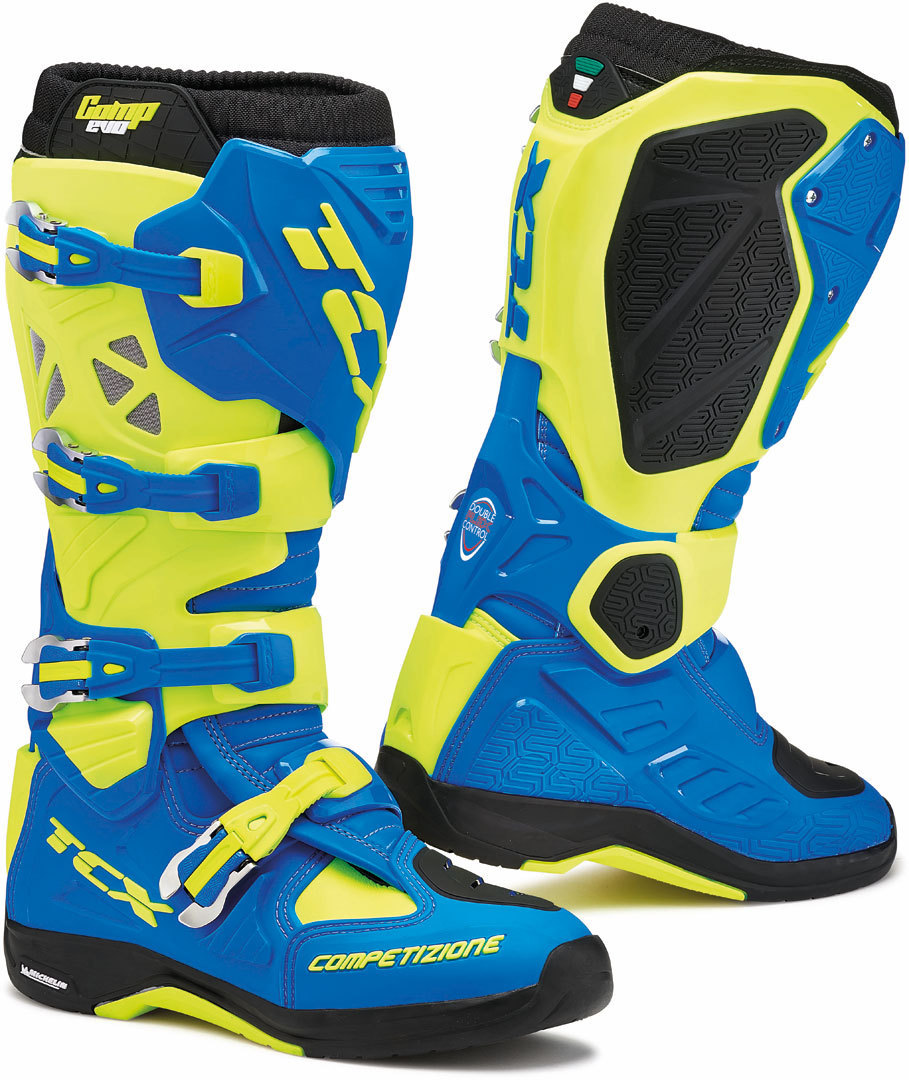 TCX Comp Evo 2 Michelin Stivali motocross blu/giallo 48 Figura 1