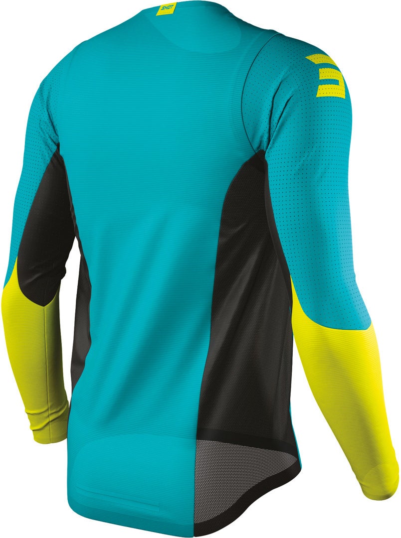 Shot Aerolite Airflow Motocross Jersey turquesa L Figura 2