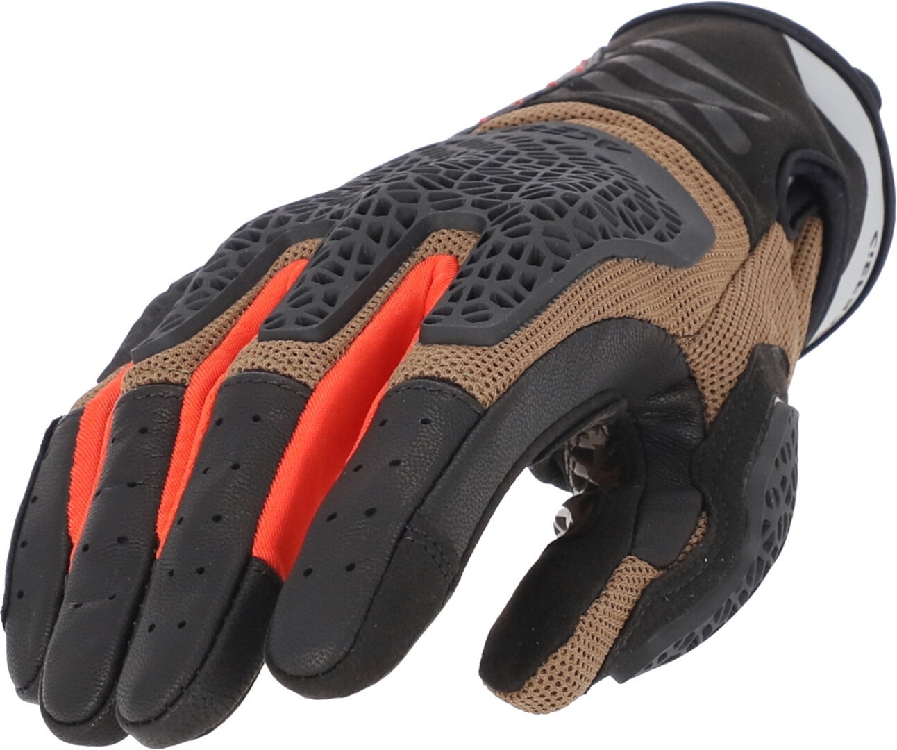 Acerbis Crossover Motorradhandschuhe marron/orange M Figure 1