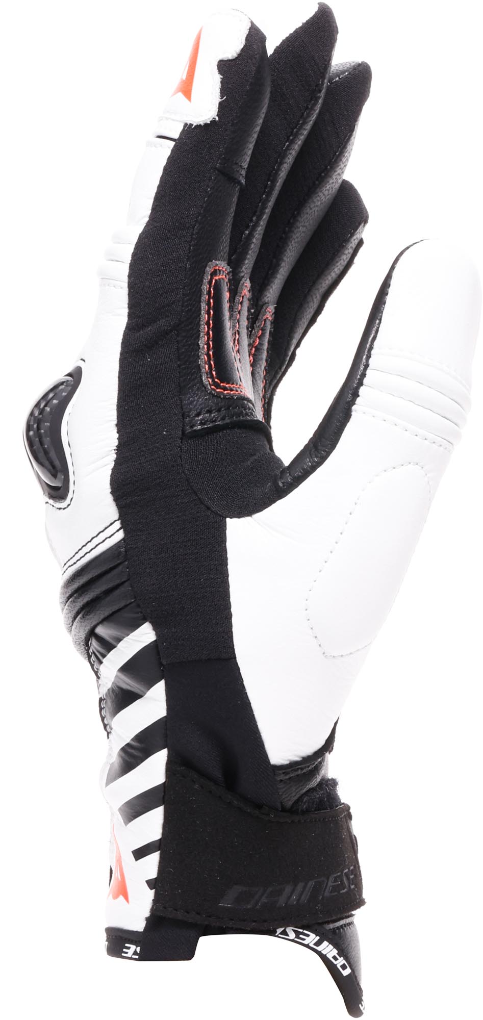 Dainese Reacto Carbon Short Dames Motorhandschoenen zwart/wit/rood S Figuur 2
