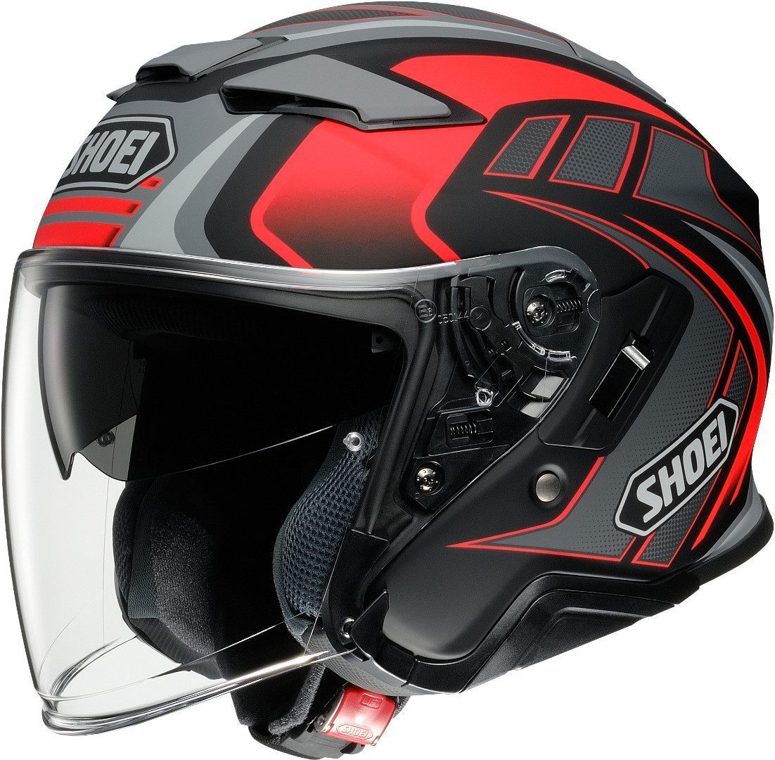 Shoei J-Cruise 2 Aglero Capacete do jato cinza/vermelho XL (61/62) Figura 1