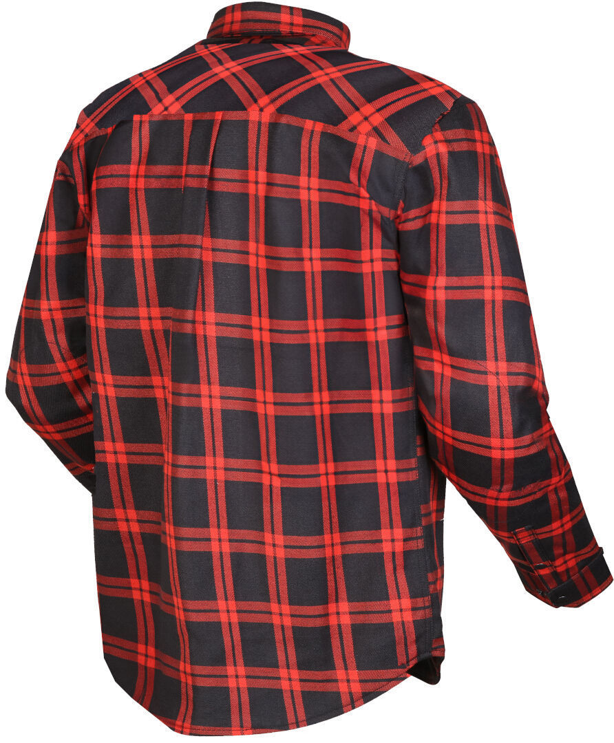 Modeka Colden Motorrad Hemd schwarz/rot 4XL Abbildung 3