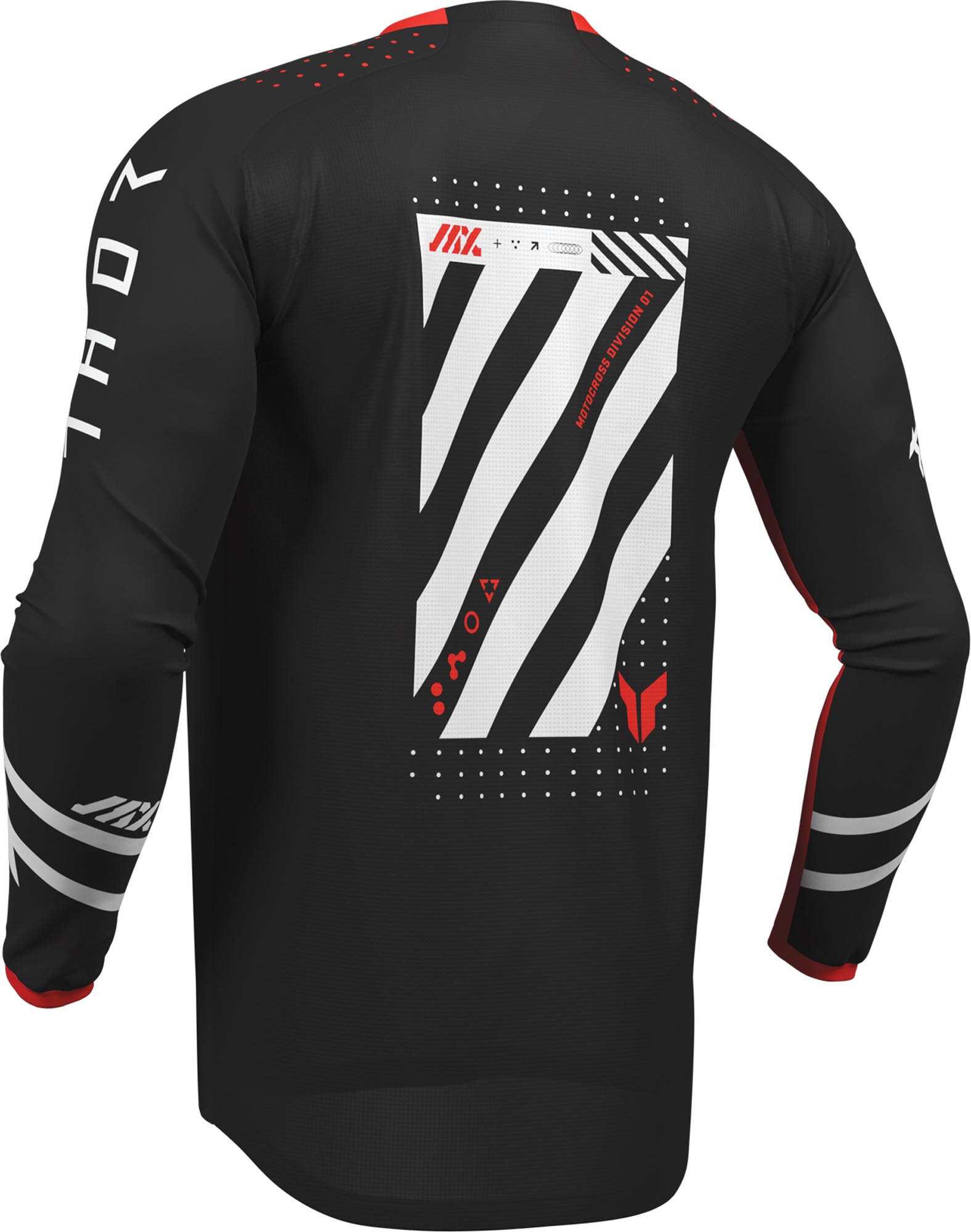 Thor Launchmode Futura Motocross Jersey black/red XL Figure 3