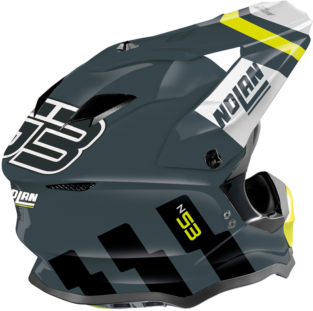 Nolan N53 Spakler Cască de motocross gri/galben XXXL (64) Figura 3