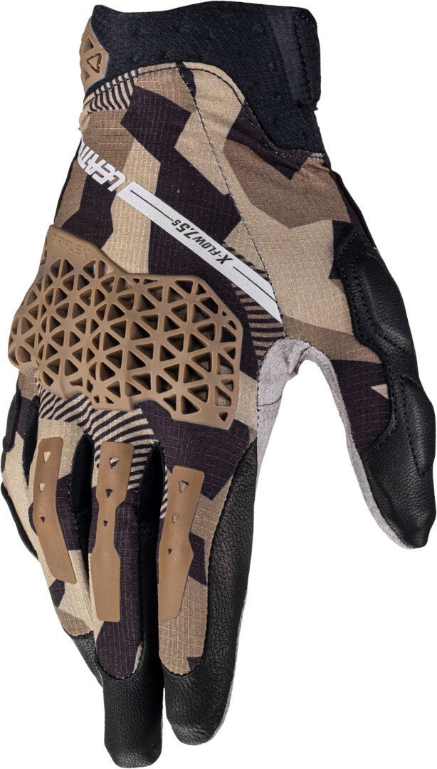 Leatt ADV X-Flow 7.5 Camo Short Motorrad Handschuhe hellbraun/schwarz 2XL Abbildung 2
