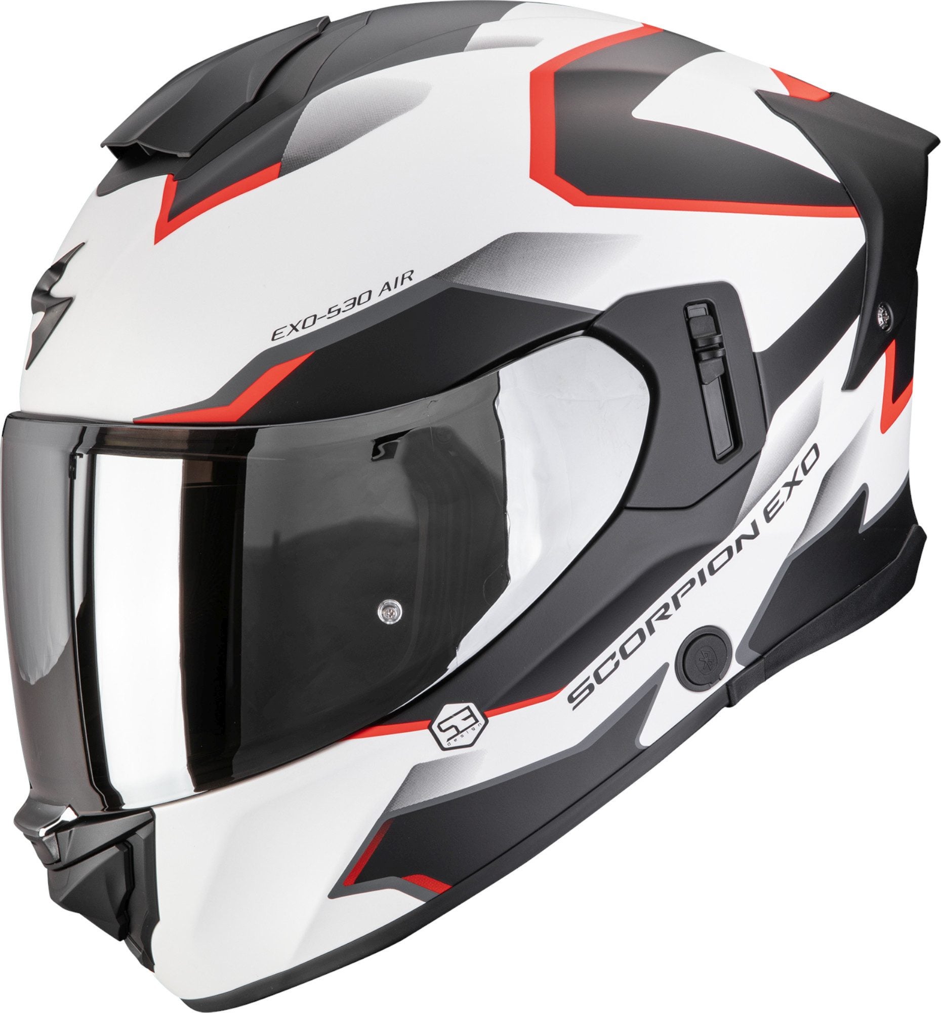 Scorpion Exo-530 Air Clip Casco integrale bianco/nero/rosso XL (61/62) Figura 1