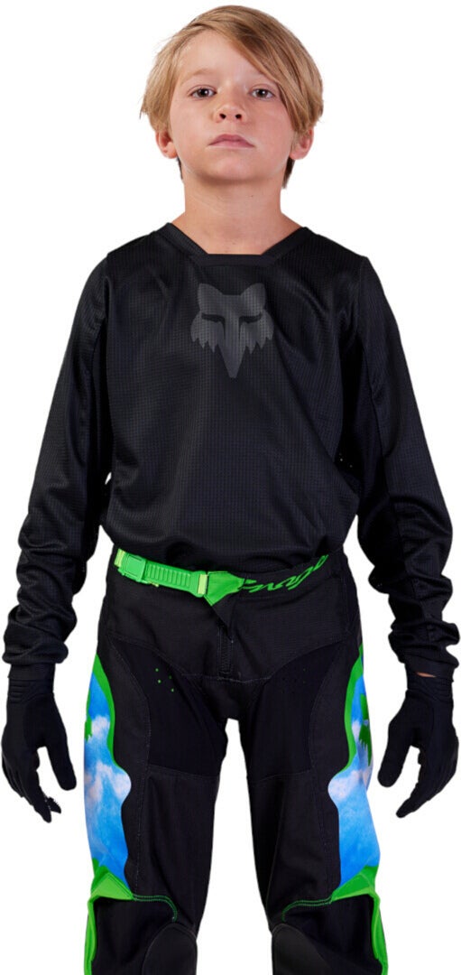 FOX 180 Blackout 2023 Jugend Motocross Jersey YS Abbildung 2