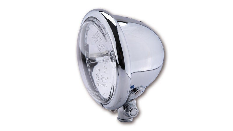 HIGHSIDER smart 4 1/2 tums spotlight Bates Style Chrome E-godkänd (1st) Figur 1