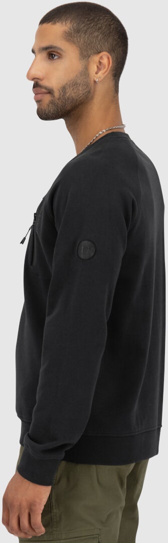 Alife And Kickin FabioAK A French Terry Sweatshirt Sweatshirt Sort M Figur 3
