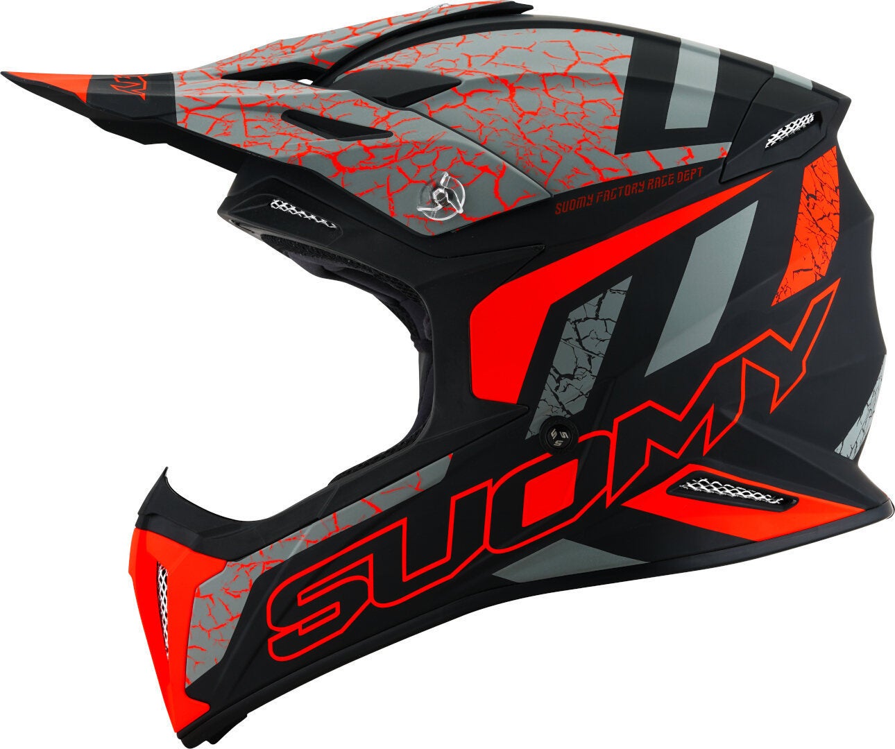 Suomy X-Wing Reel E06 Casque de motocross Noir/Gris/Orange M (57/58) Figure 6