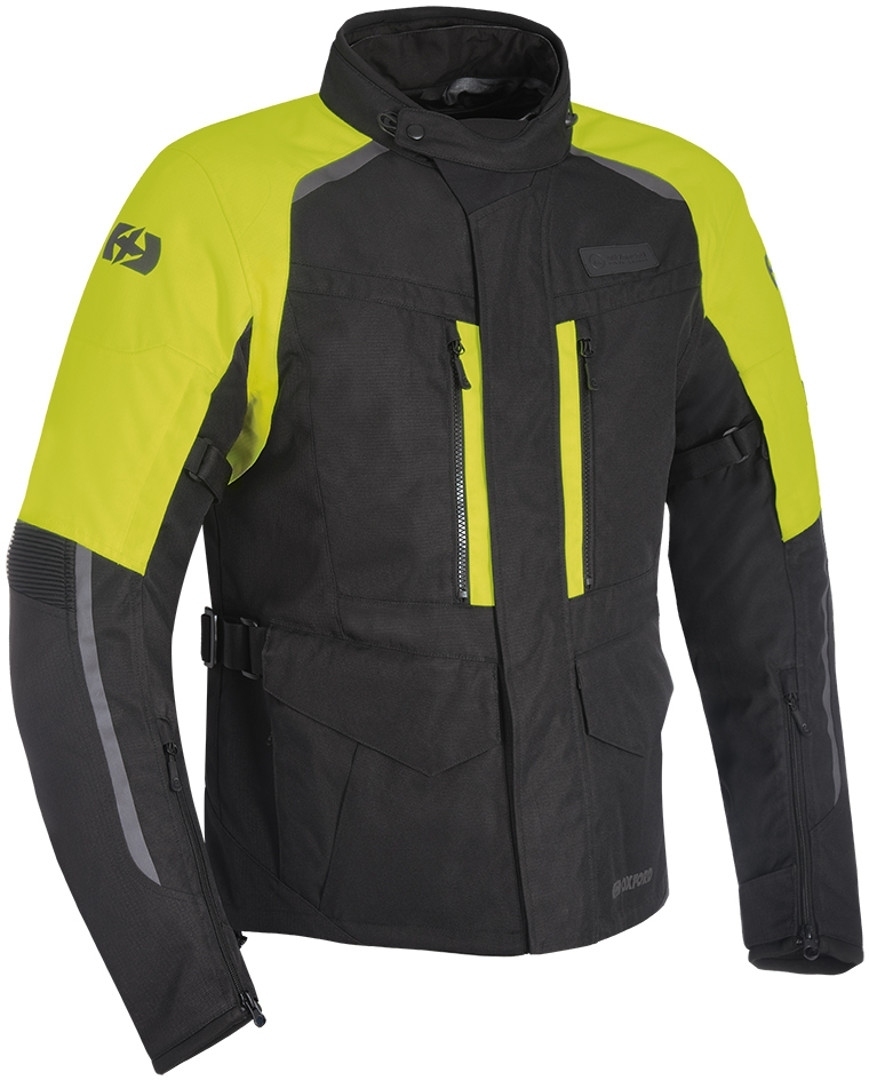 Oxford Continental Motorcycle Textile Jacket black/neon S Figure 1