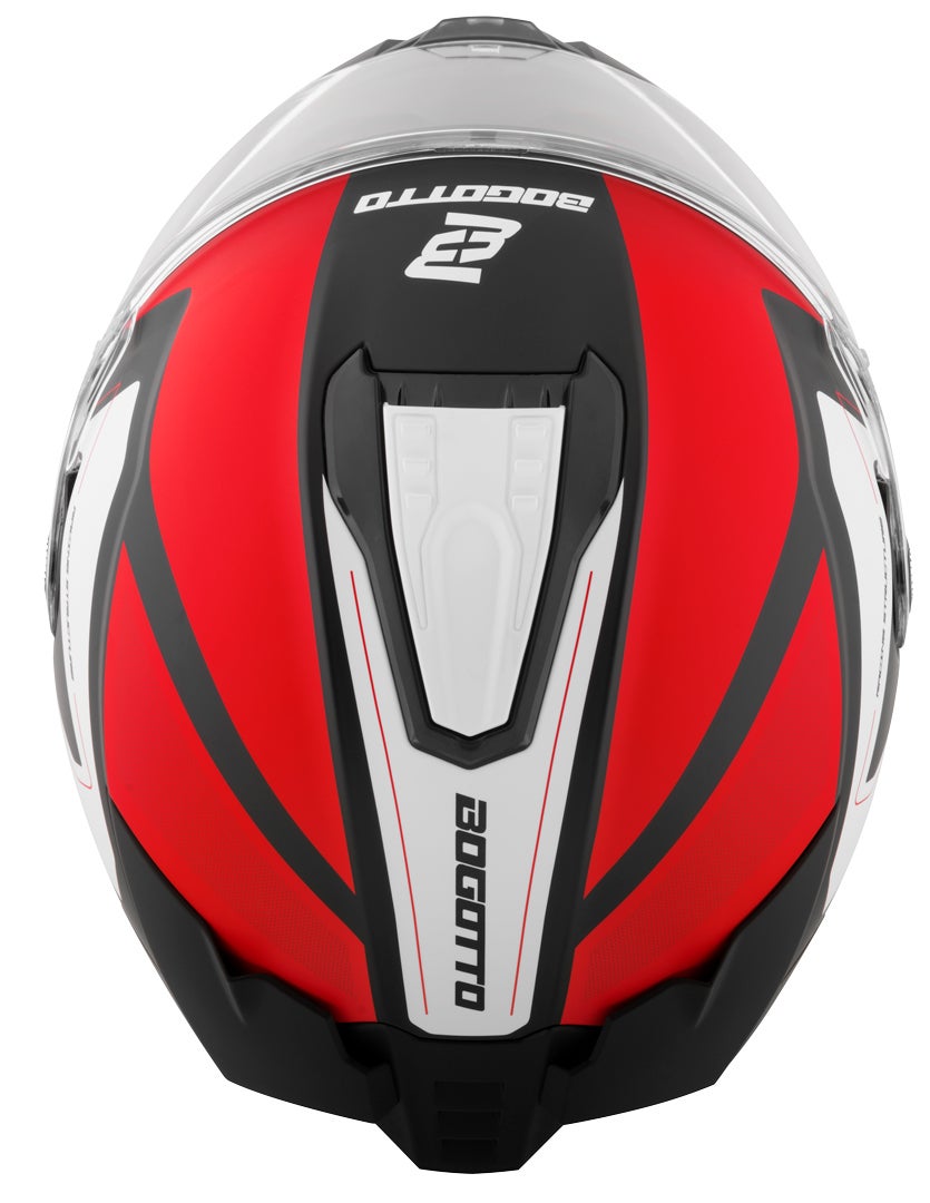 Bogotto FF122 BGT Helm rood/wit XL Figuur 5