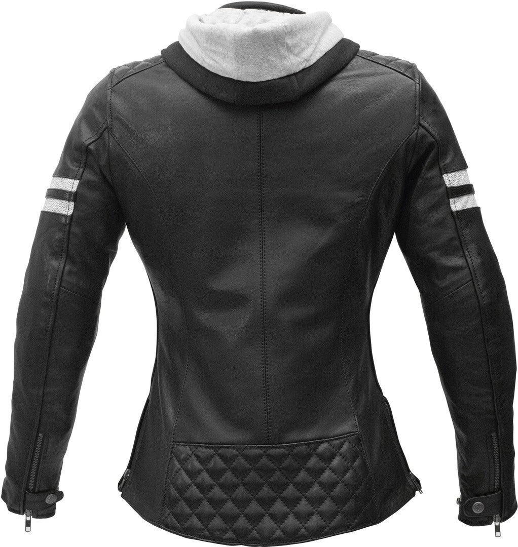 Rusty Stitches Joyce Hooded Dames Motorcycle Leather Jacket 42 Figuur 2