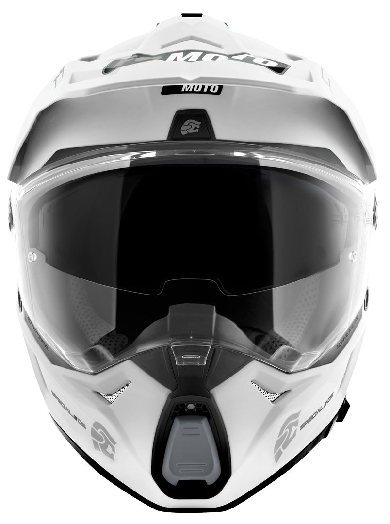 FC-Moto Merkur Pro Straight Enduro Helmet white matt S Figure 9