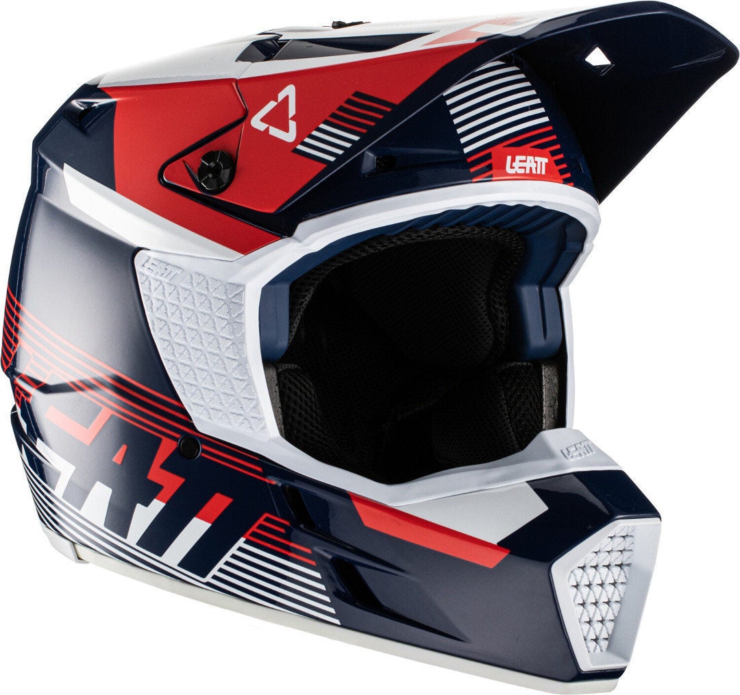 Leatt Moto 3.5 V.22 Motocross Helmet blue/red/white L (59/60) Figure 1