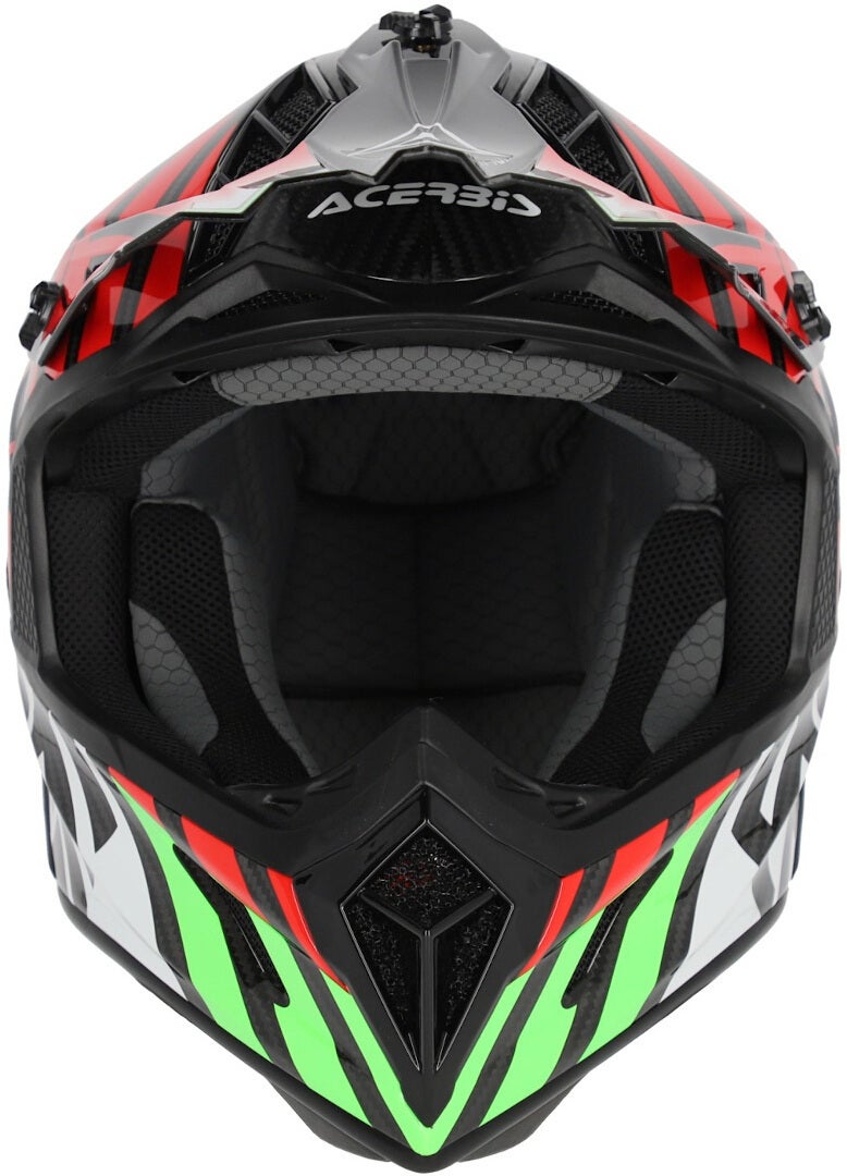 Acerbis Steel Carbon Casco da motocross nero/verde/rosso XXL (63/64) Figura 6