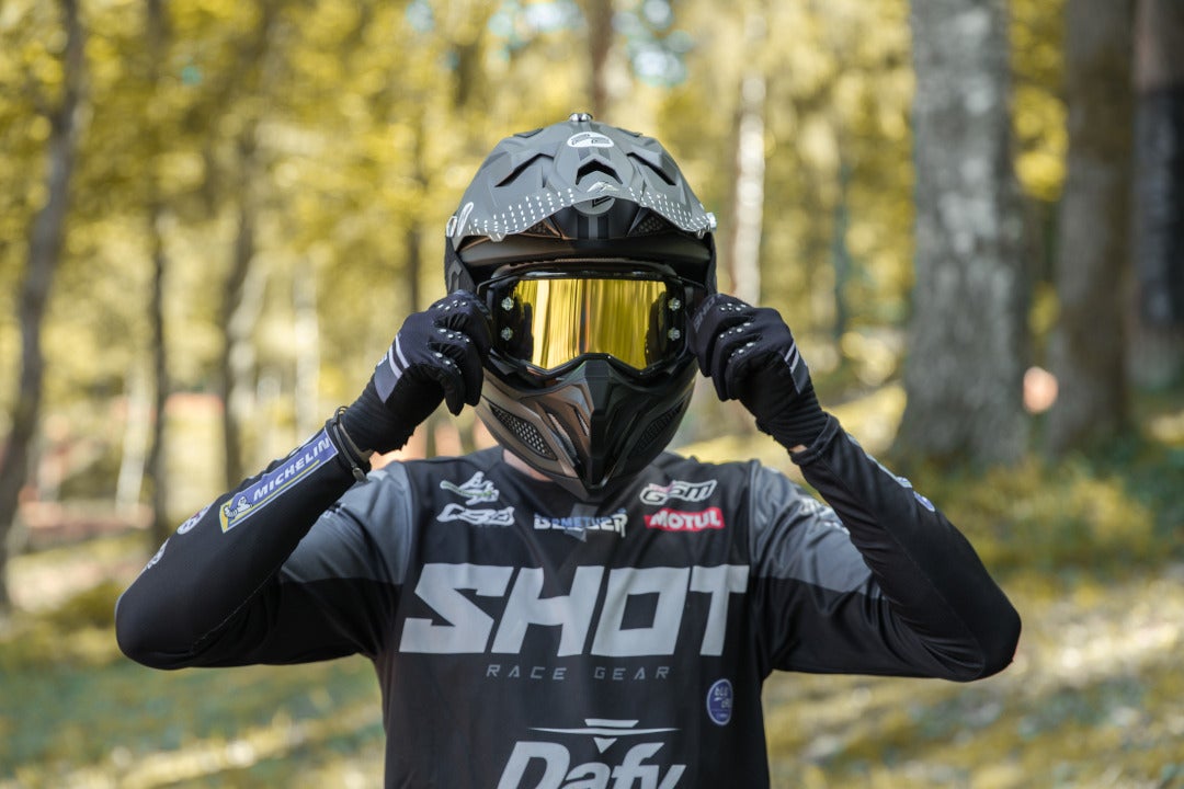 Scorpion VX-22 Air Ares Casco Motocross nero opaco/argento L (59/60) Figura 5