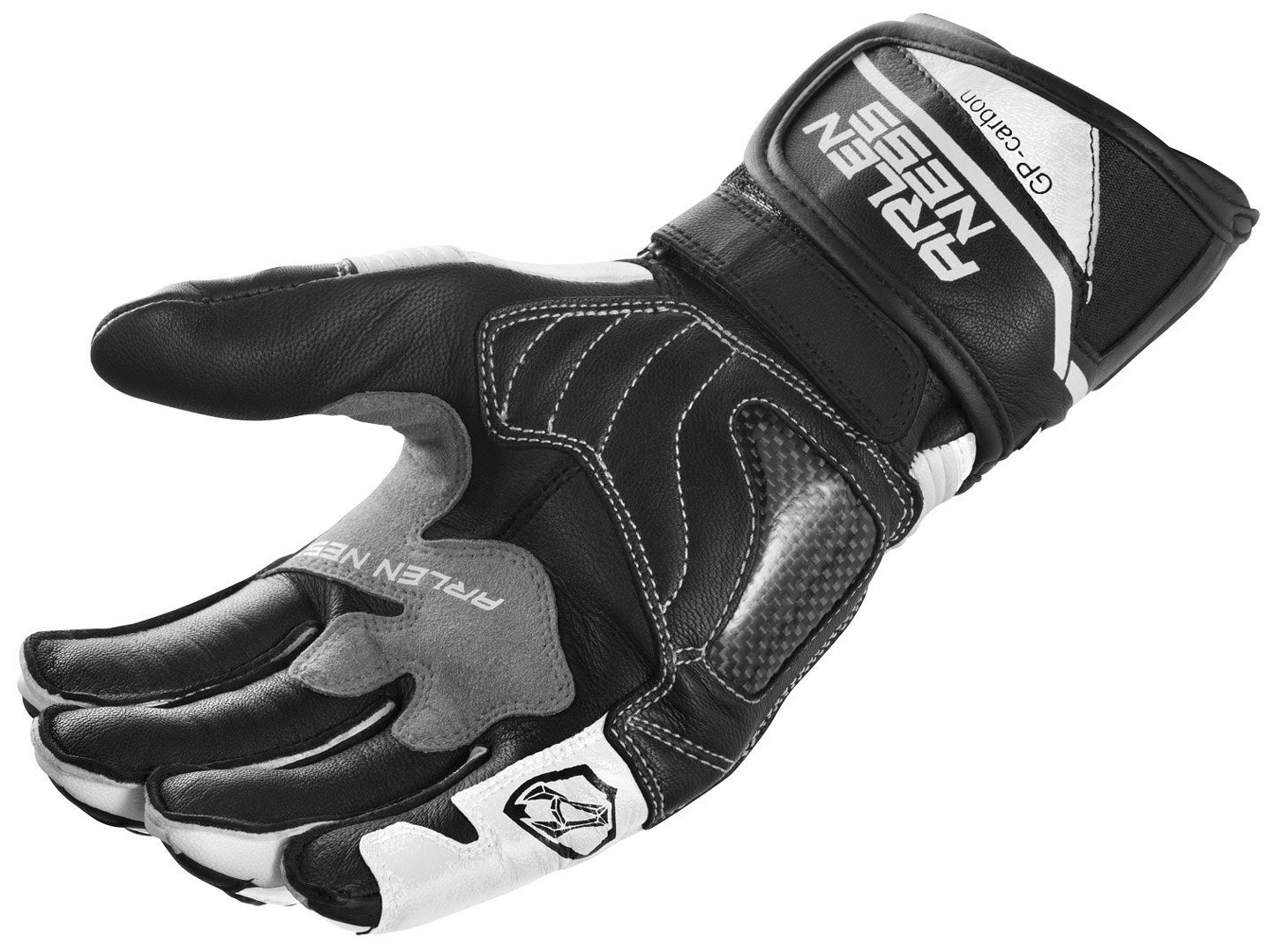 Arlen Ness Monza 2.0 Motorcykel handsker sort/hvid/grå L Figur 2