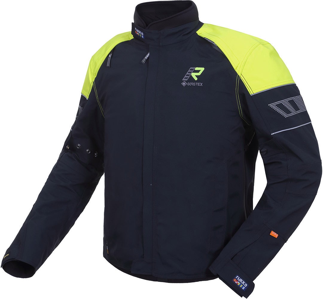 Rukka R-EX Motorrad Textiljacke schwarz/gelb 54 Abbildung 1