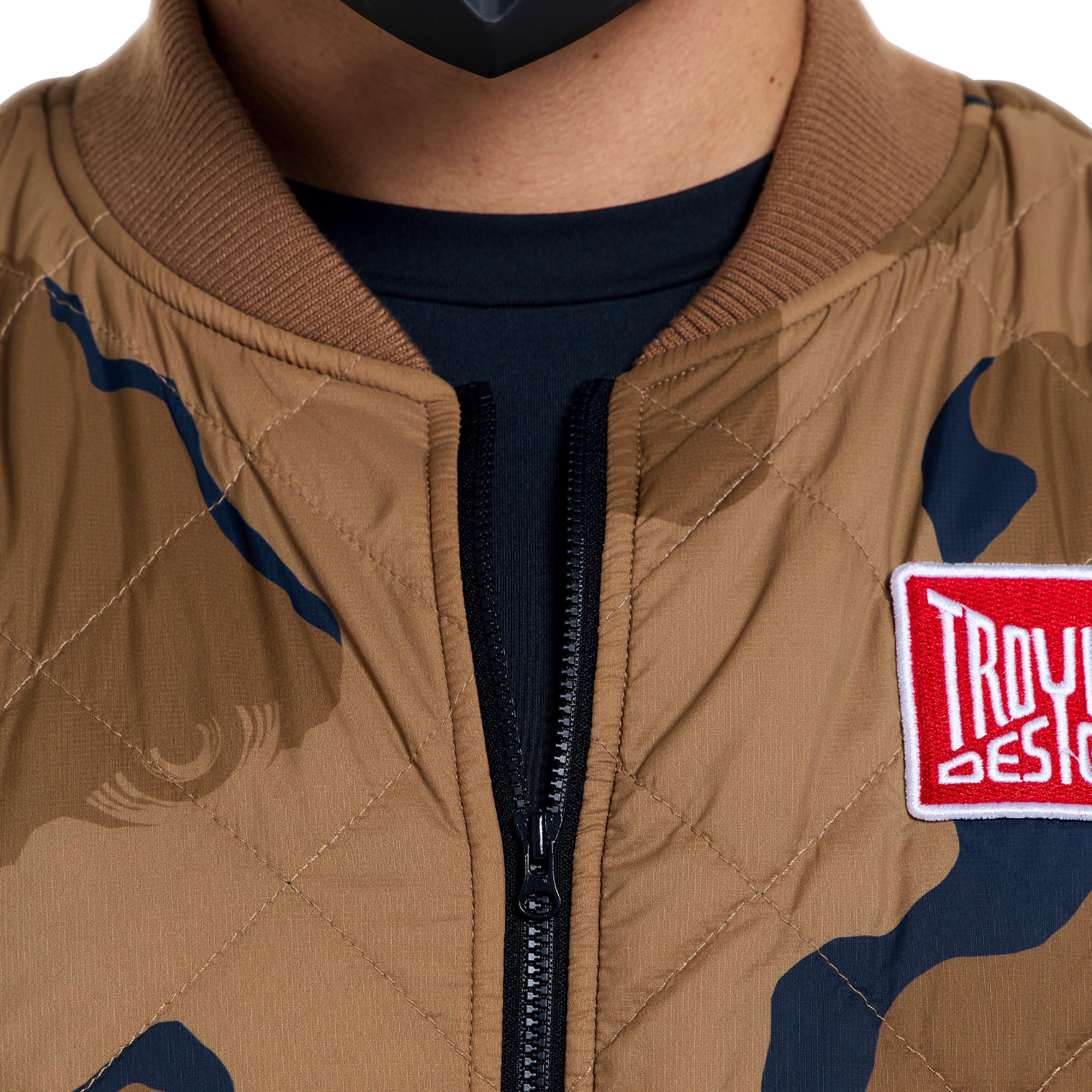 Side view of Troy Lee Designs Ruckus Ride Flow Camo Bicycle Vest