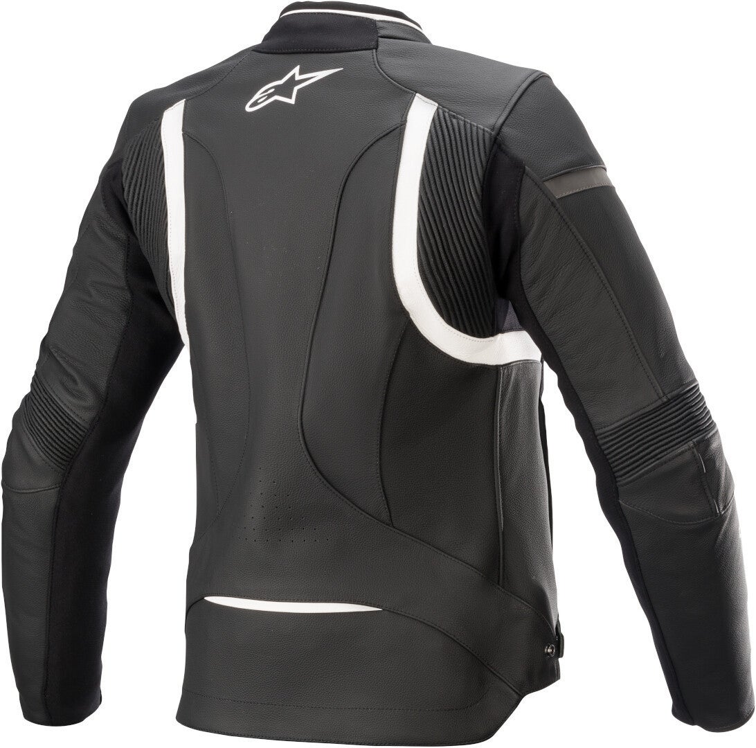 Alpinestars Stella Kira V2 Ladies Motorcycle Leather Jacket black/white 50 Figure 2
