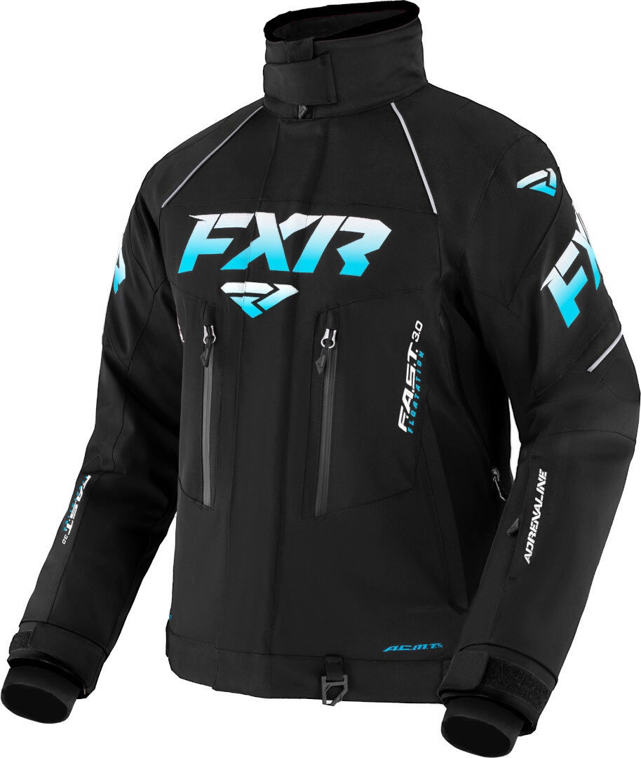 FXR Adrenaline Snescooterjakke til damer Sort/lyseblå 20 Figur 1