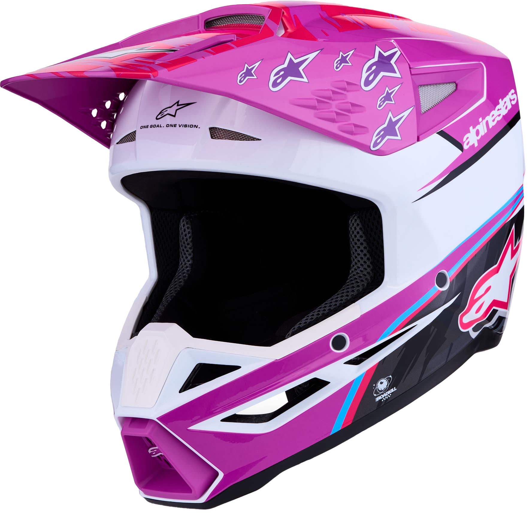 Alpinestars S-M3 Falcon Casque de motocross Violet/Blanc L (59/60) Figure 1