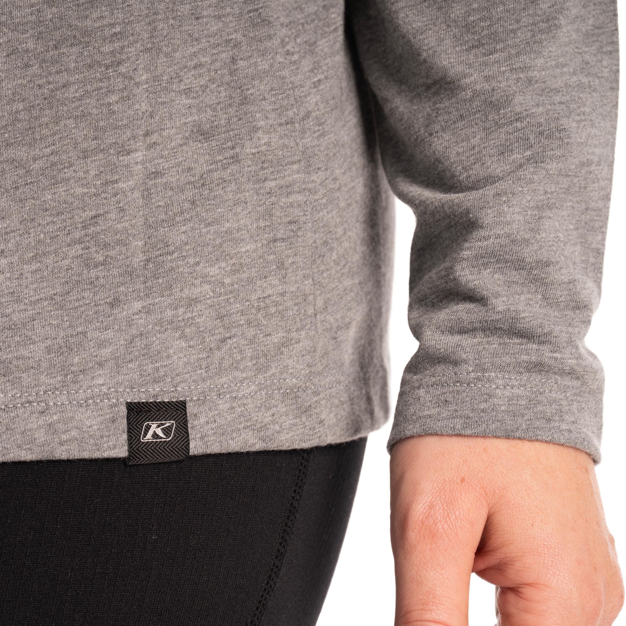 Side view of Klim Estelle Tri-Blend Ladies Long Sleeve Shirt
