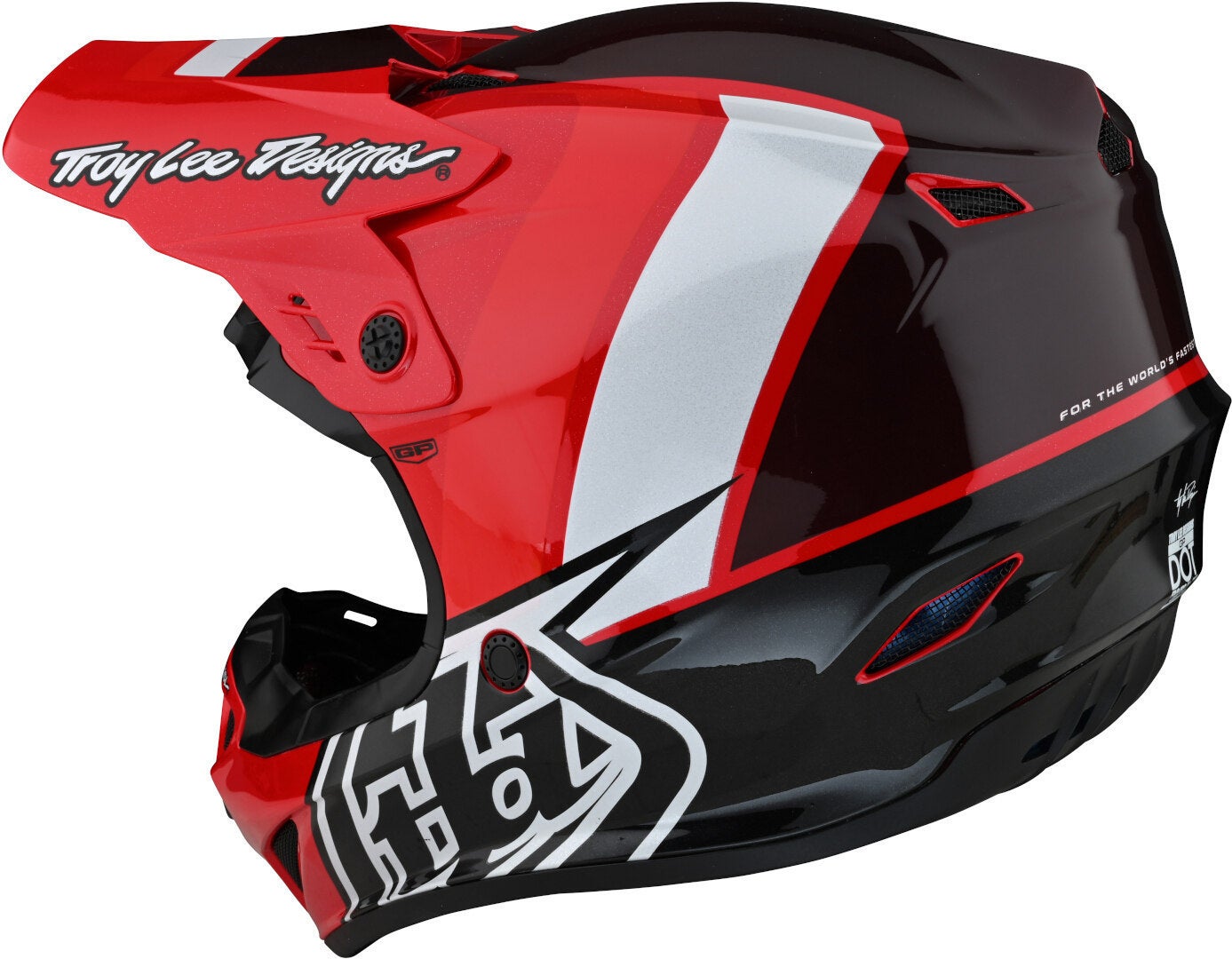 Troy Lee Designs GP Nova Casco Motocross Giovanile rosso Y/L (52/53) Figura 7