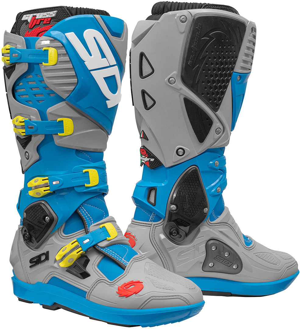 Sidi Crossfire 3 SRS 모토크로스 부츠 회색/연한 파란색 43 그림 1