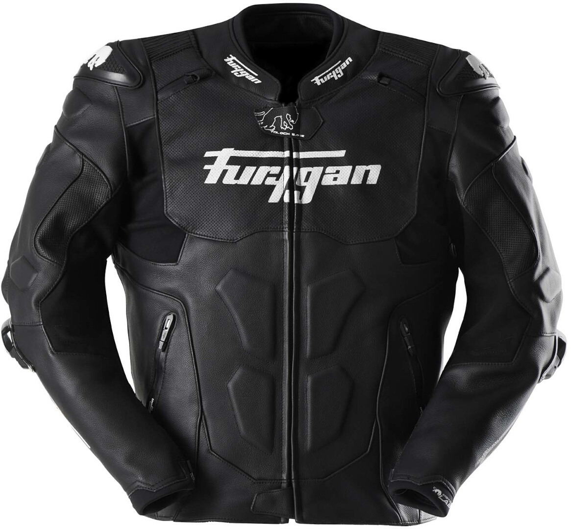Furygan Raptor Evo 3 Motorrad Lederjacke schwarz/weiß M Abbildung 1