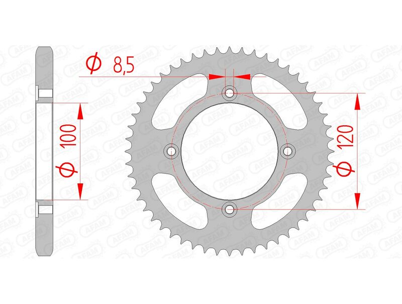 AFAM Standard stålkrona 38200 - 428 Figur 2