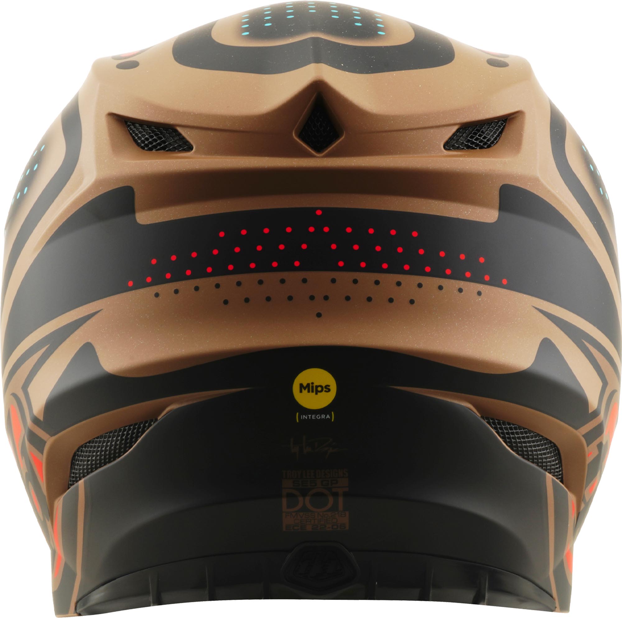 Troy Lee Designs SE5 Polycarbonate MIPS The Line Kask motocrossowy brązowy XXL (62/63) Rysunek 5