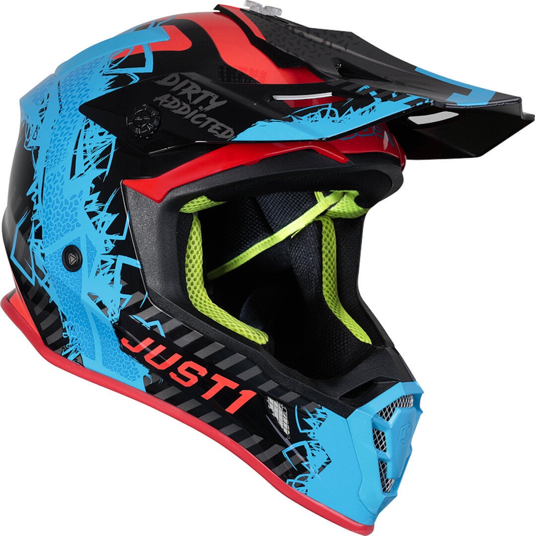 Just1 J38 Mask Motokrosová přilba modrá/černá M (57/58) Obrázek 5