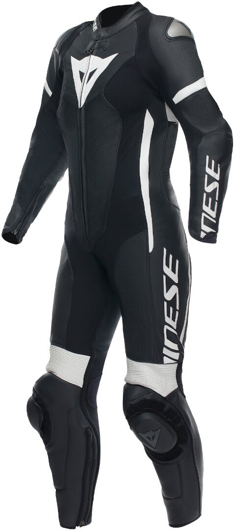 Dainese Grobnik Et stykke perforeret dame motorcykel læderdragt sort/sort/hvid 42 Figur 1
