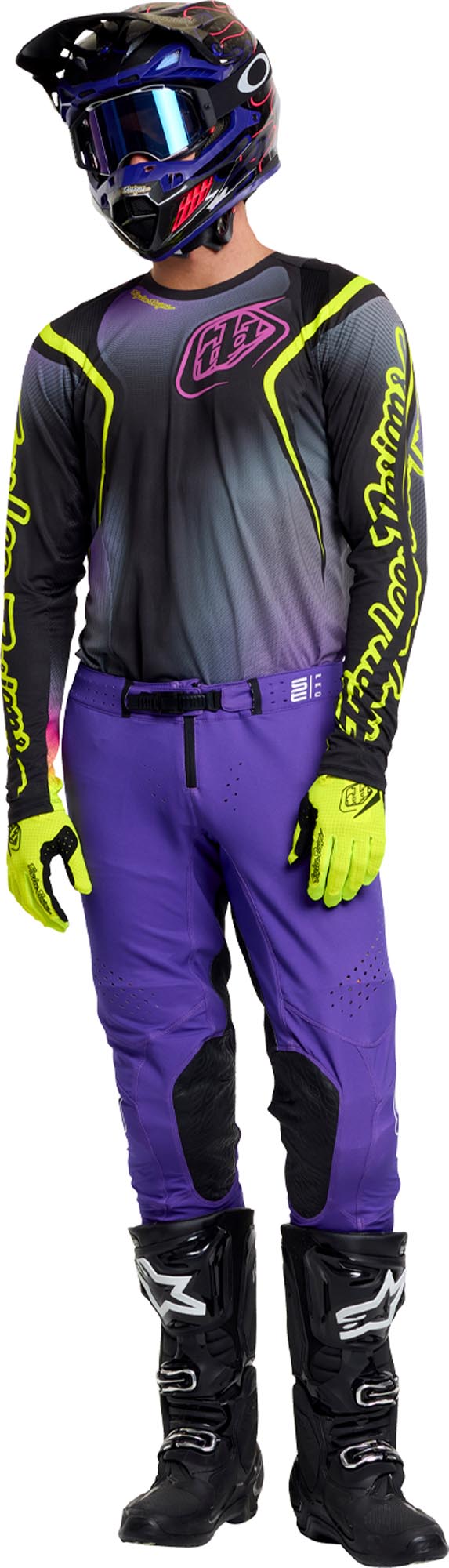 Troy Lee Designs SE Pro Solo Motocross-housut violetti 32 Kuva 15