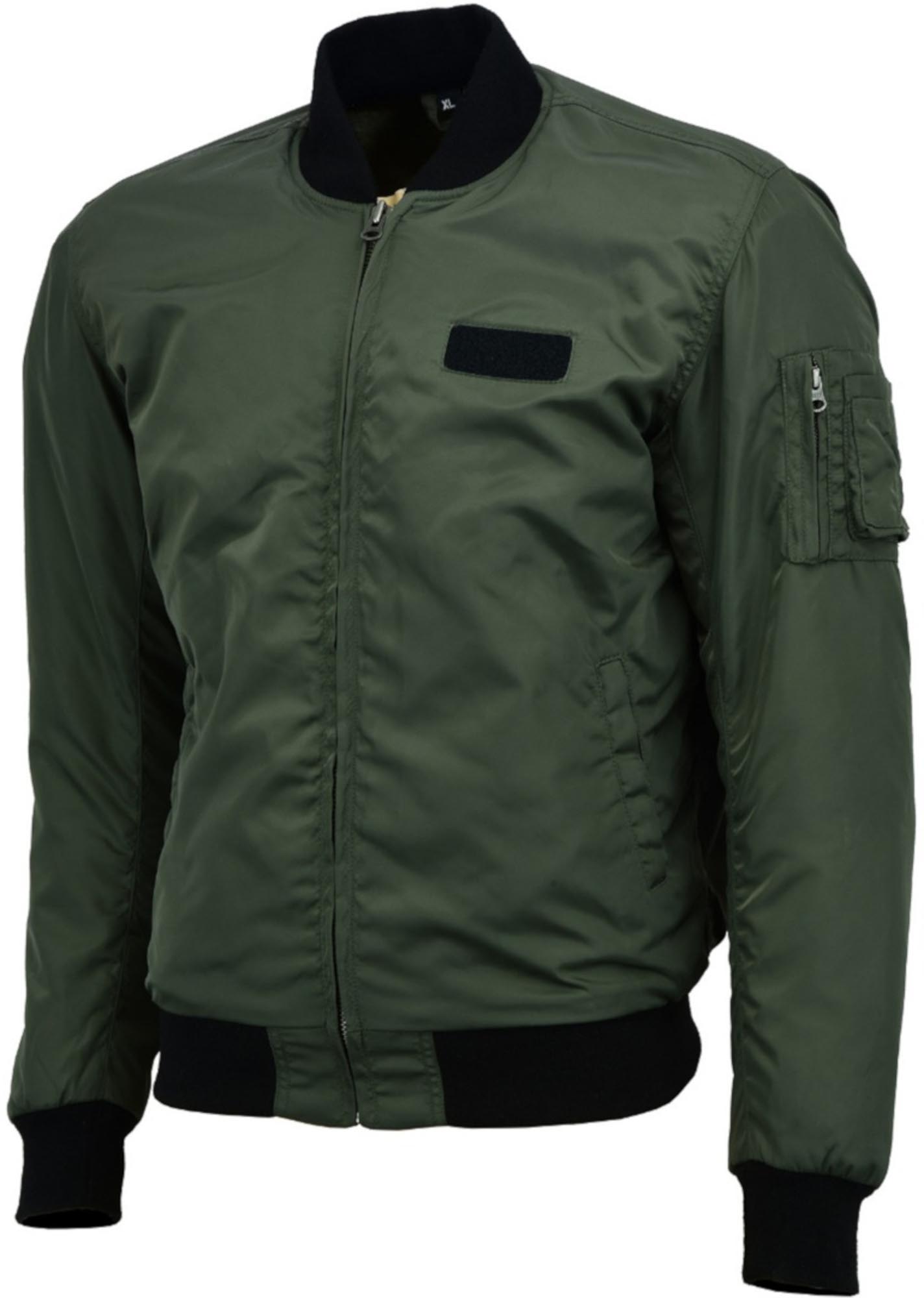 Bores Bomber Textiljacke schwarz/oliv XS Abbildung 1