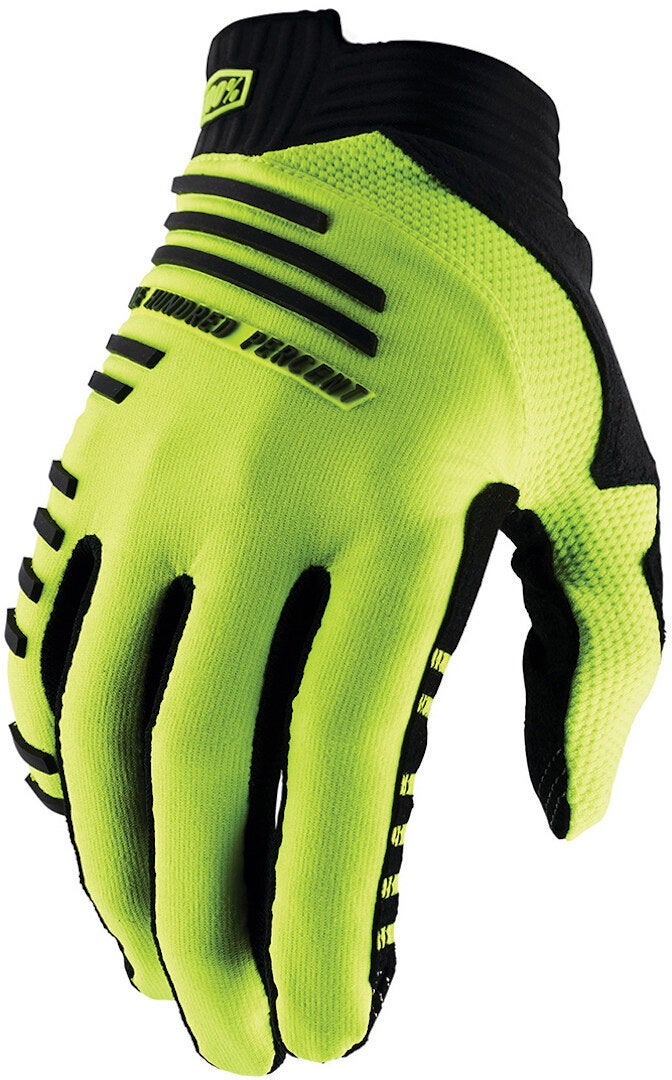 100% R-Core Cykelhandsker neongul L Figur 1