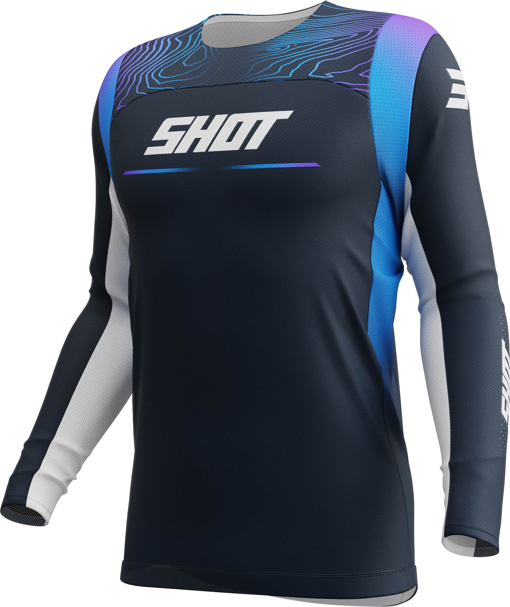 Shot Contact Apex Youth Motocross Jersey blue 6-7 Figure 1