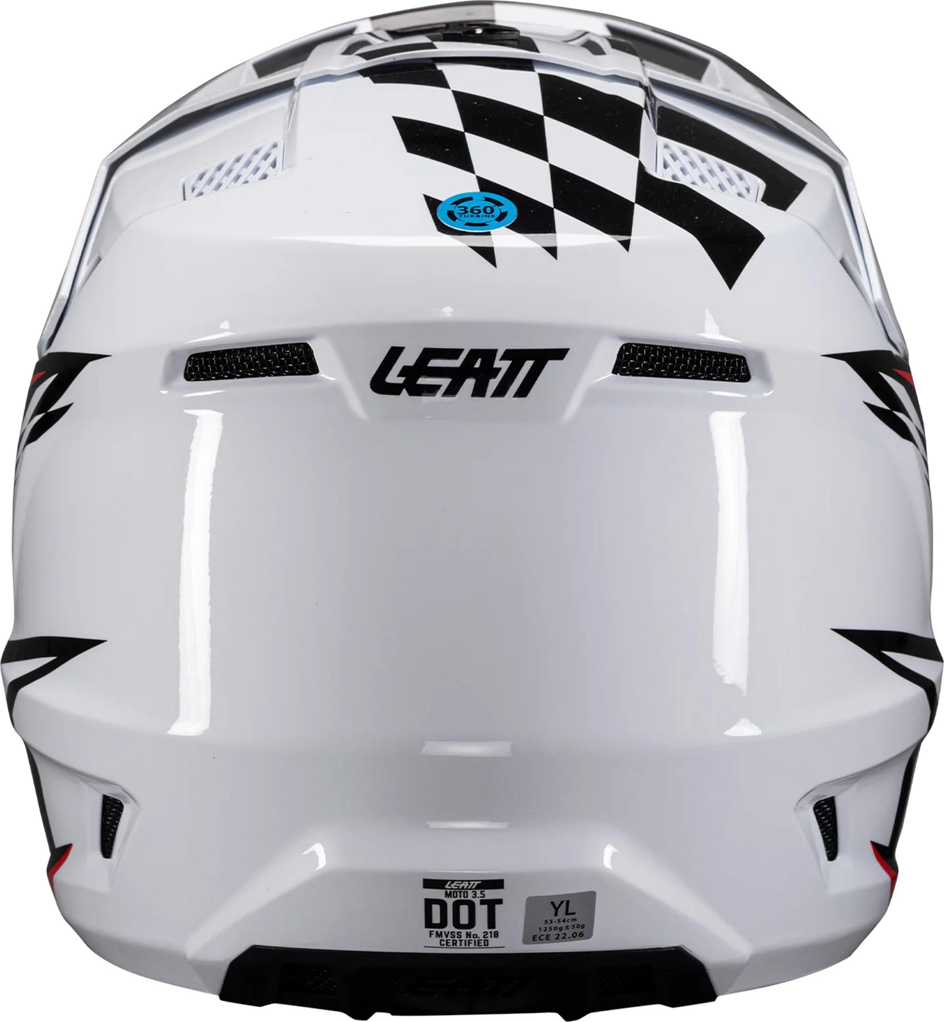 Leatt 3.5 Checkered Junior Motocross Helm mit Brille L (53/54) Abbildung 3