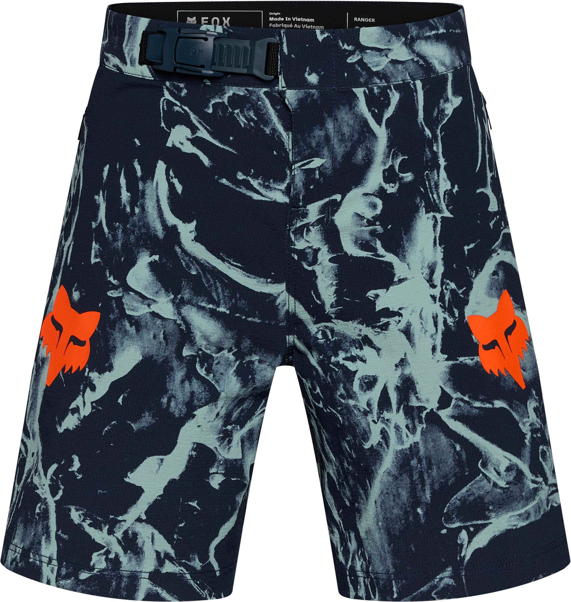 FOX Ranger Image Print Youth Bicycle Shorts midnight blue 22 Figure 1