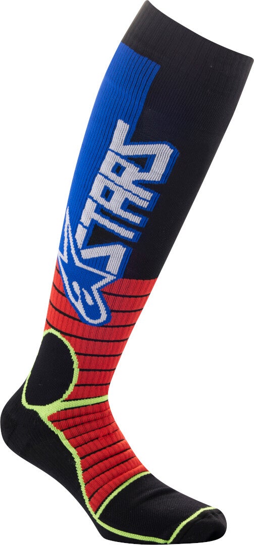 Alpinestars MX Pro Motocross sokker rød/gul/svart M Figur 1