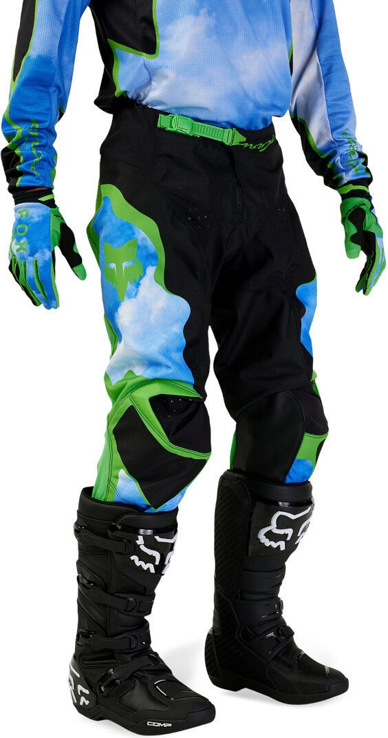 FOX 180 Atlas Calça Motocross preto/verde 32 Figura 8
