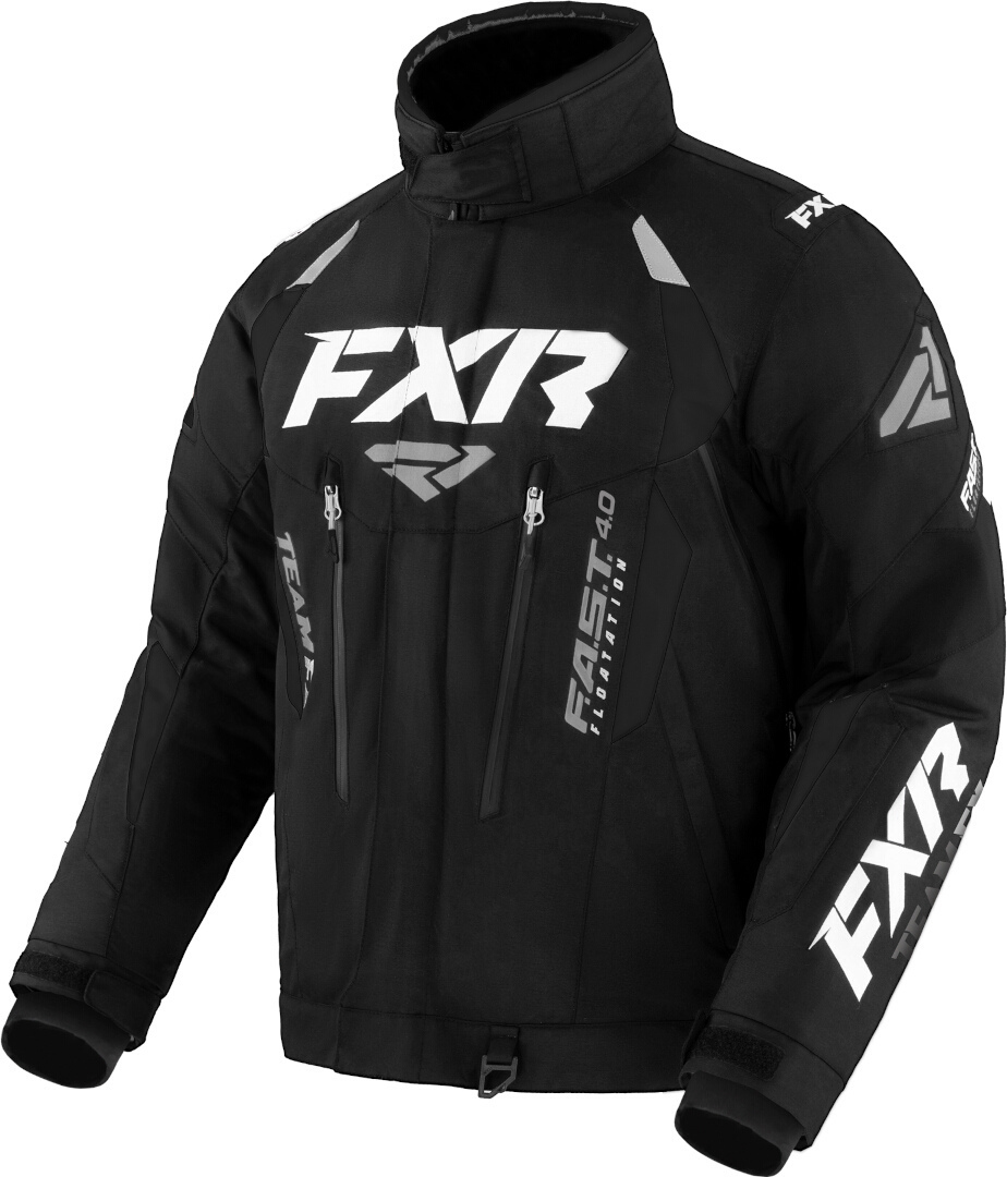 FXR Team FX 2-in-1 2023 Snowmobile Jacket black/white 4XL Figure 1