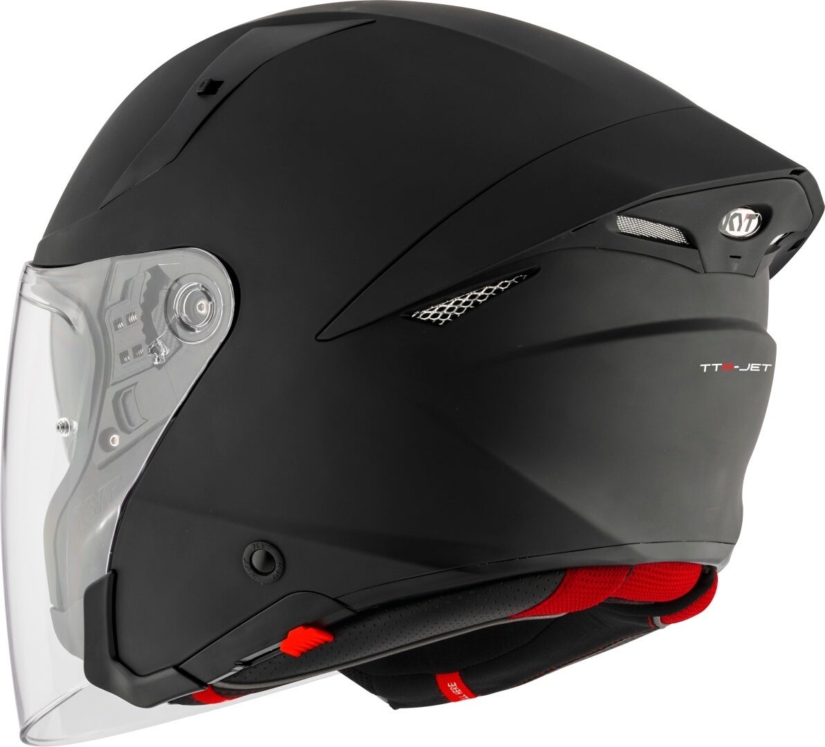 KYT TTR-Jet Plain Jet hjelm Black Matt S (55/56) Figur 3